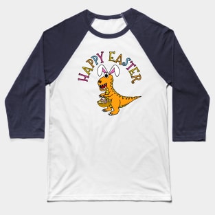 Easter Bunny Dinosaur T-Rex Baseball T-Shirt